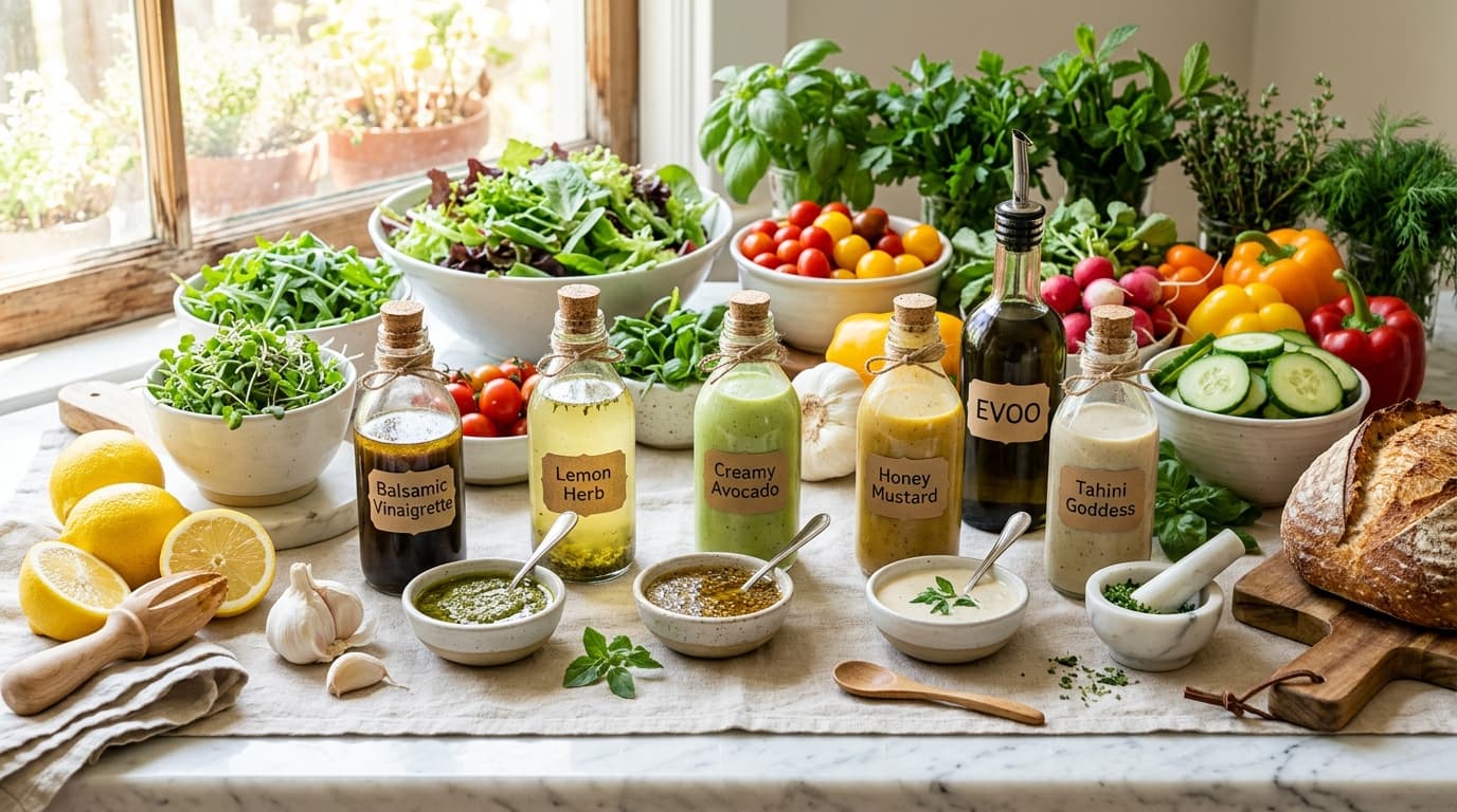 Artisanal Homemade Healthy Salad Dressings by Enprouts