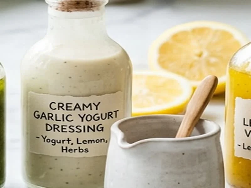 Roasted Garlic Yogurt Dressing