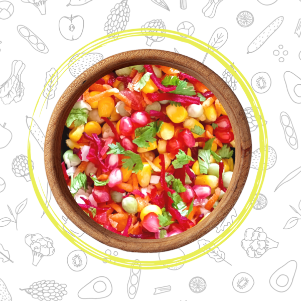 CornChickpea Sprouts Salad
