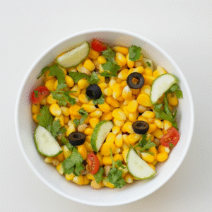CornChickpea Sprouts Salad